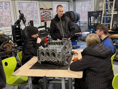 Anschauung eines Motorblocks